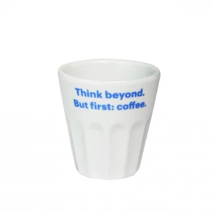 Espresso Mug think beyond but first coffee
